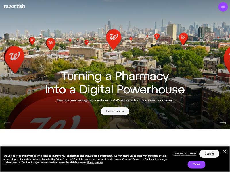 Razorfish agency website (razorfish.com)