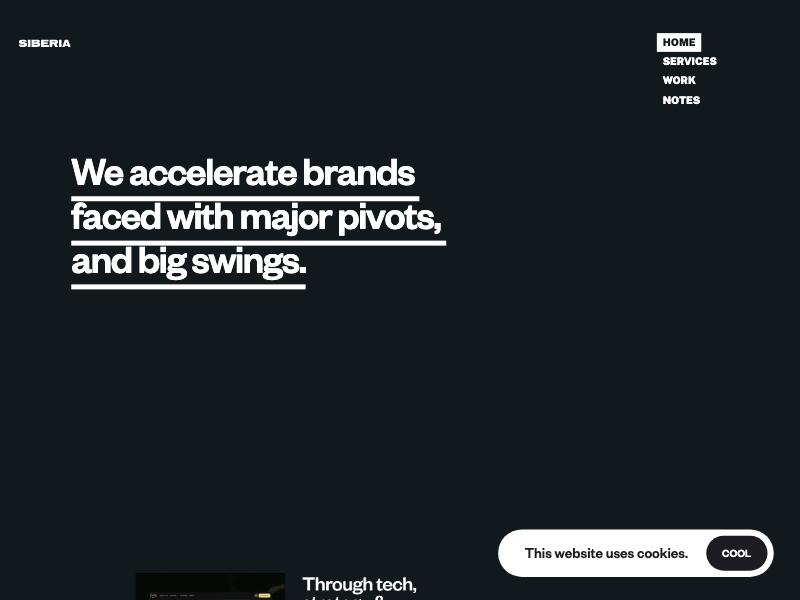 Siberia agency website (siberia.io)