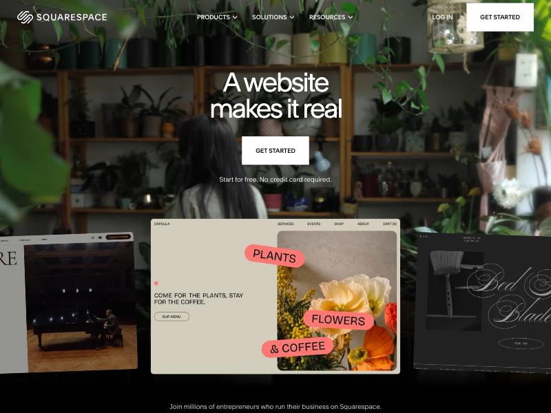 Squarespace website builder
