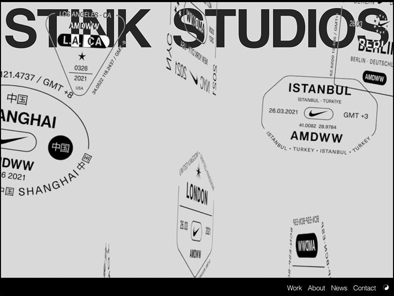 Stink Studios agency website (stinkstudios.com)