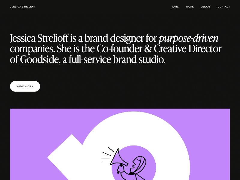 Strelioff — Creative Director portfolio website
