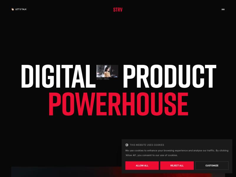 STRV agency website (strv.com)