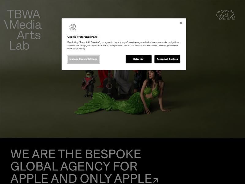 TBWA\Media Arts Lab agency website (mediaartslab.com)