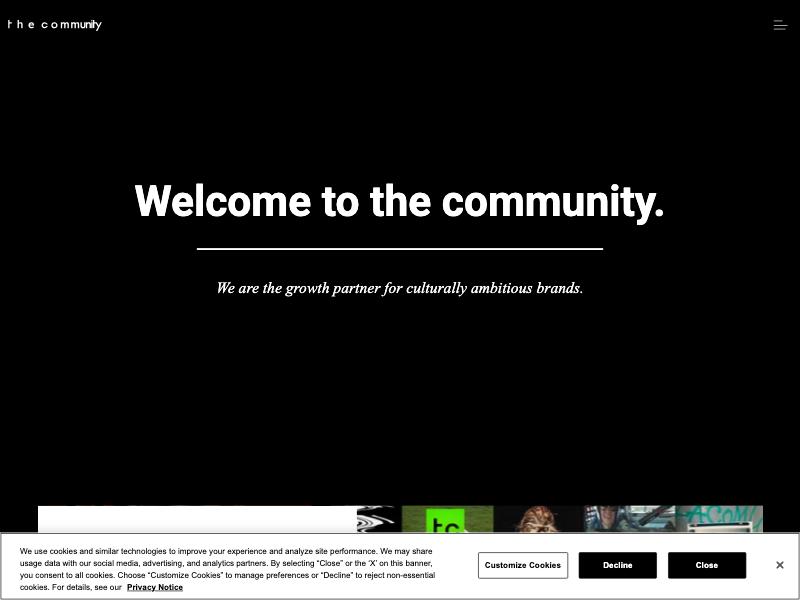 The Community agency website (thecommunityagency.com)