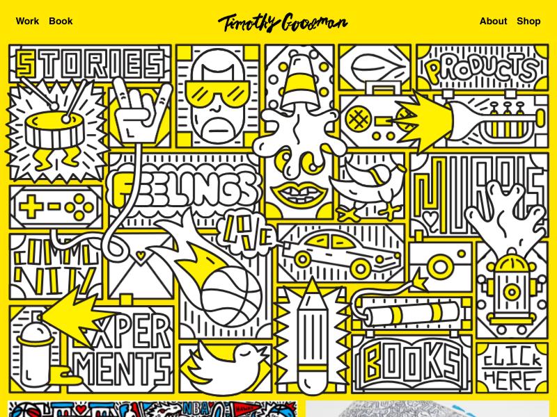Timothy Goodman, Designer and Illustrator portfolio website