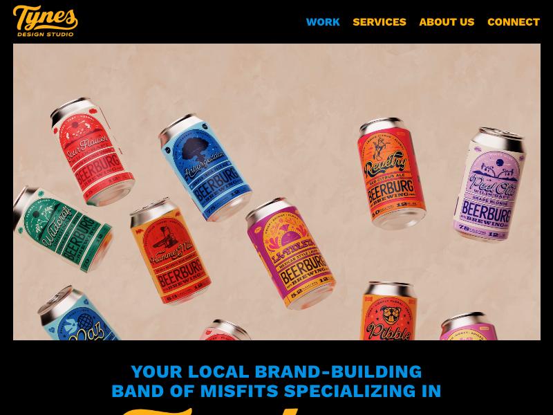 Tynes Design, Designer portfolio website