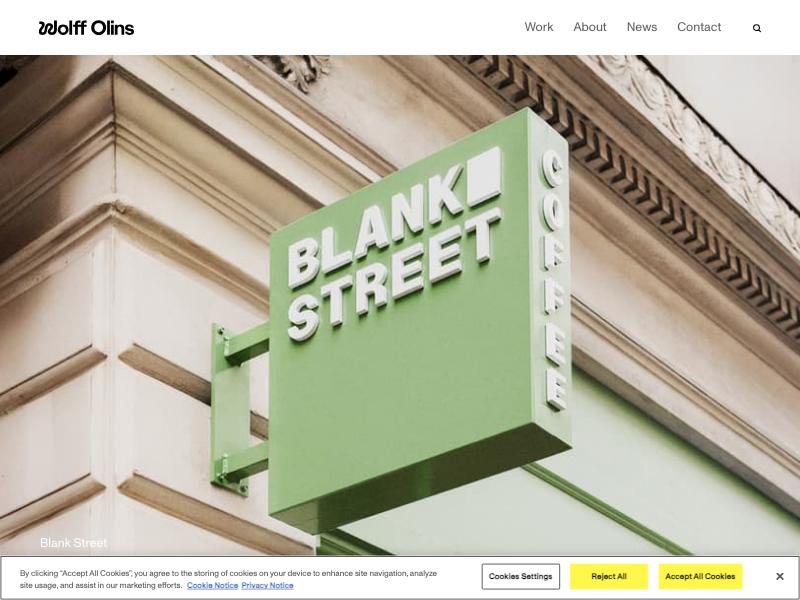 Wolff Olins agency website (wolffolins.com)